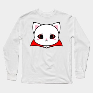 Cute Dracula Cat Long Sleeve T-Shirt